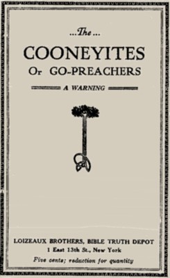 front cover from a tract about Cooneyites